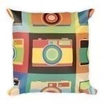 Warhol Inspired Camera Square Pillow | fluxe