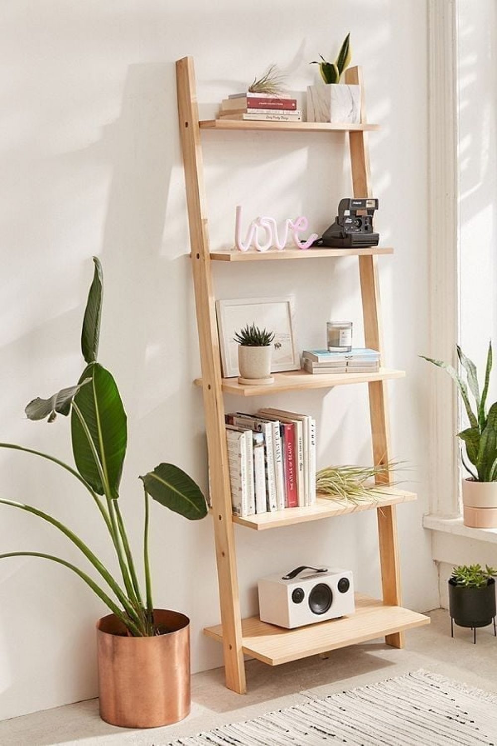 Leaning Book Shelf | Fluxebrand Storage