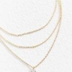 Delicate Gemstone Pendant Layering Necklace | Fluxebrand