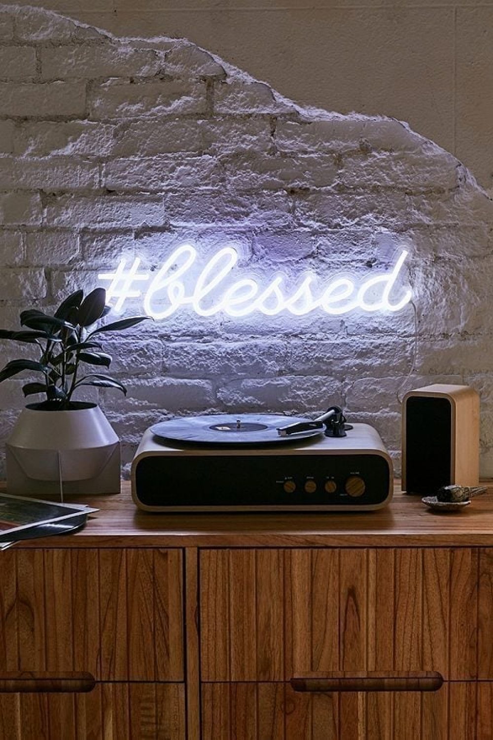 The Oliver Gal Artist Co. #Blessed LED Neon Sign | Fluxebrand