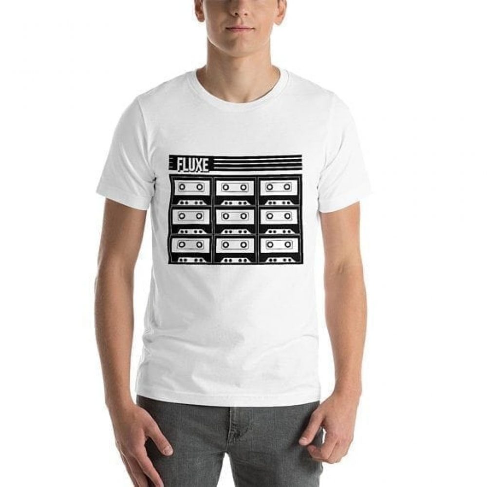White Fluxe Cassette T-Shirt | Fluxebrand Vintage | Clothing