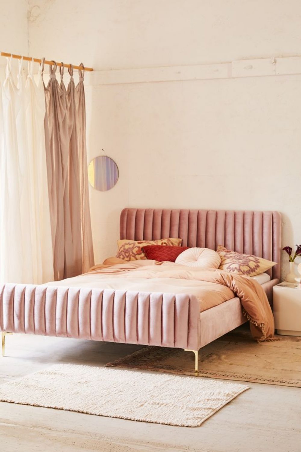 Marcella Velvet Bed | Bedframe
