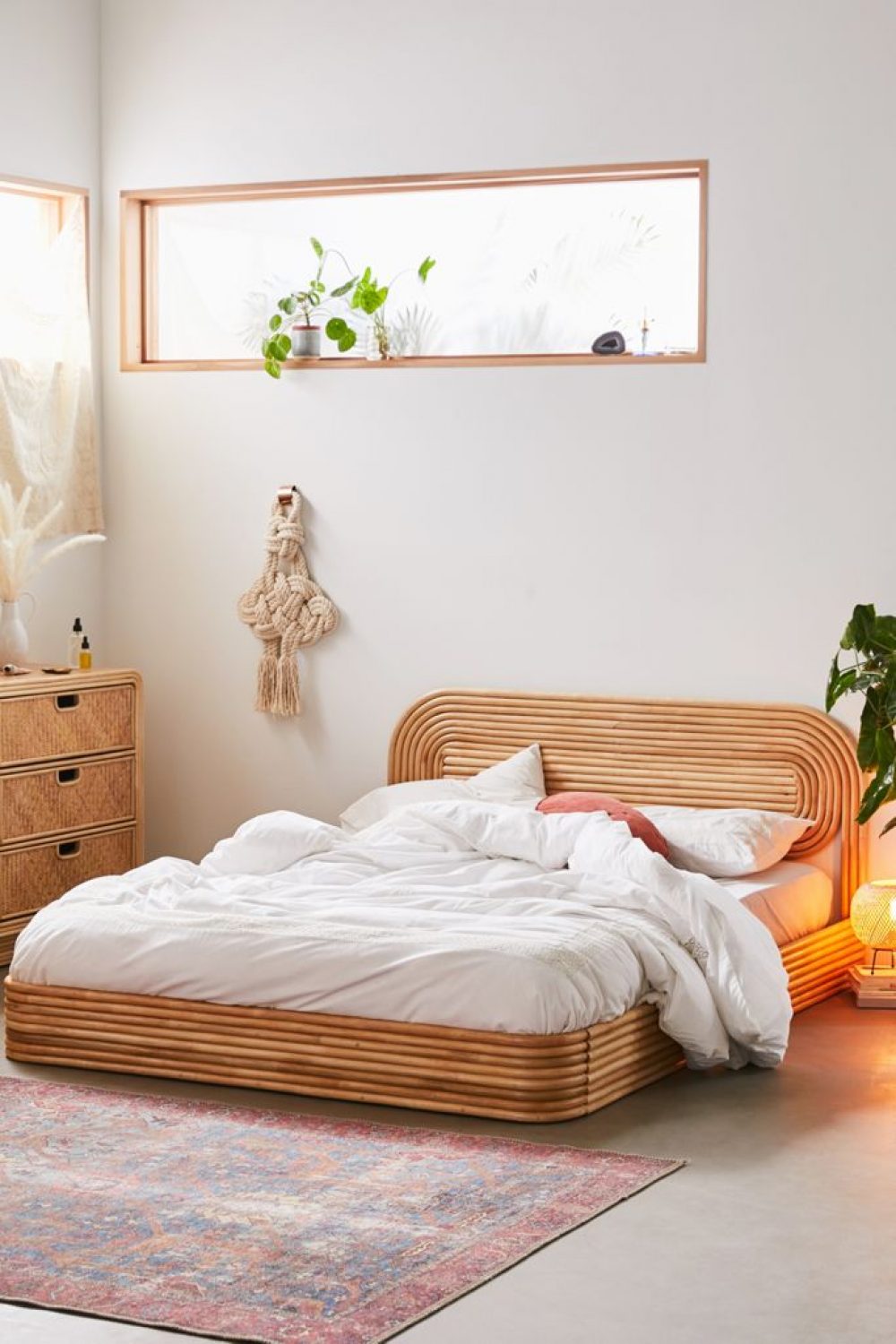 Ria Rattan Bed | BOHO Style Bedframe