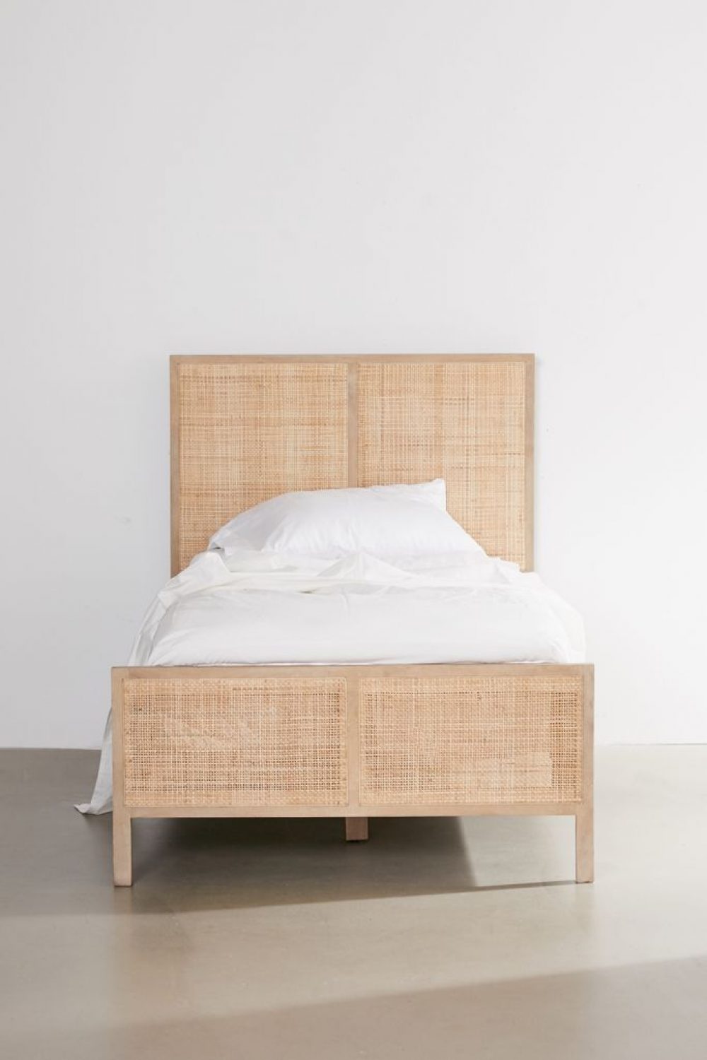 Ivy Bed | Woven Rattan Panels