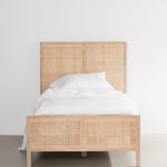 Ivy Bed | Woven Rattan Panels