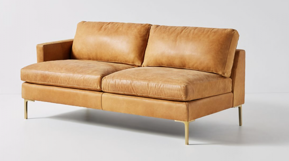 Bowen Modular Leather One Arm Sofa